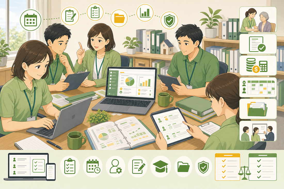 訪問介護の日常的な記録管理とソフト活用