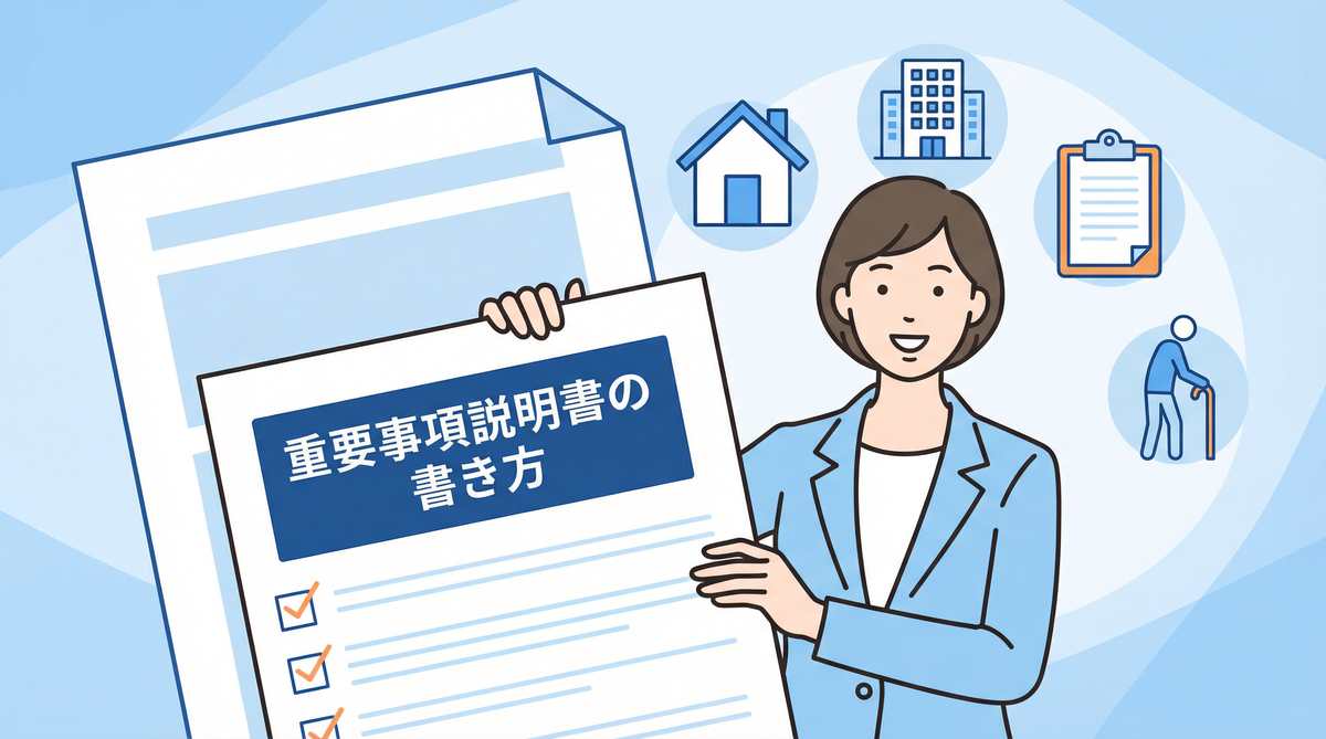 【2026年最新】介護事業所の重要事項説明書の書き方｜サービス別の記載例とテンプレートで完全攻略