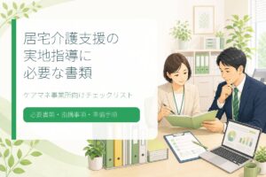居宅介護支援の実地指導に必要な書類｜ケアマネ事業所向けチェックリスト