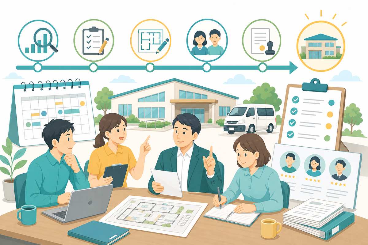 デイサービス開業までの流れ
