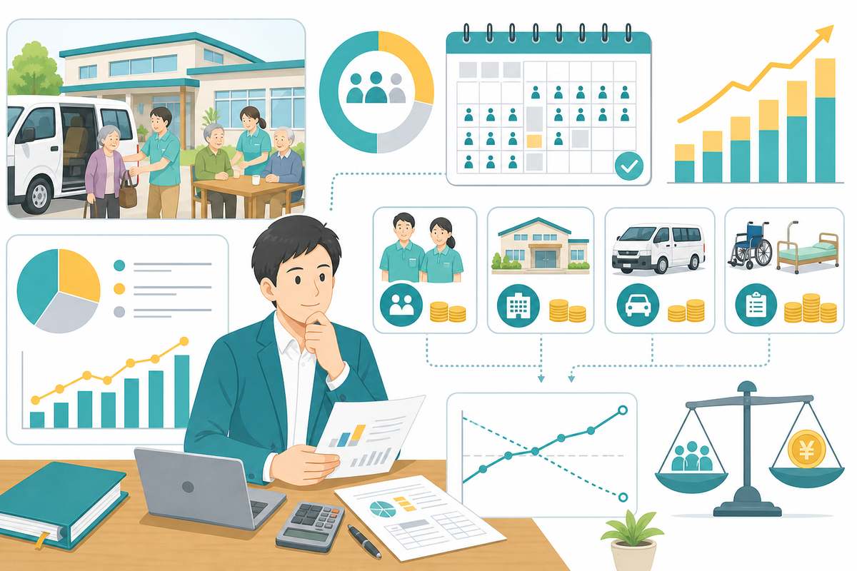 デイサービスの事業計画書と収支シミュレーション