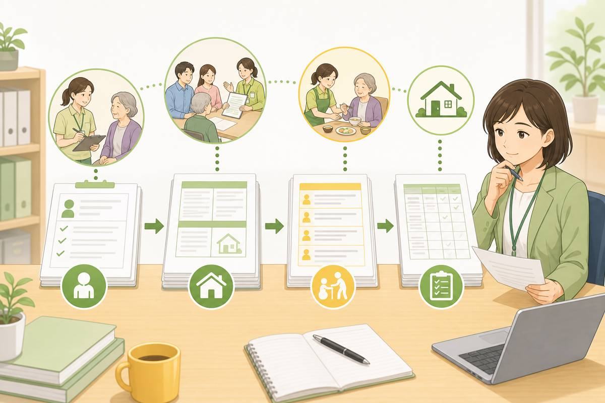 訪問介護サービス提供記録の役割を確認する管理者