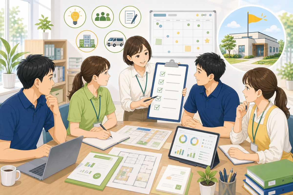 放課後等デイサービス開業準備をまとめる管理者