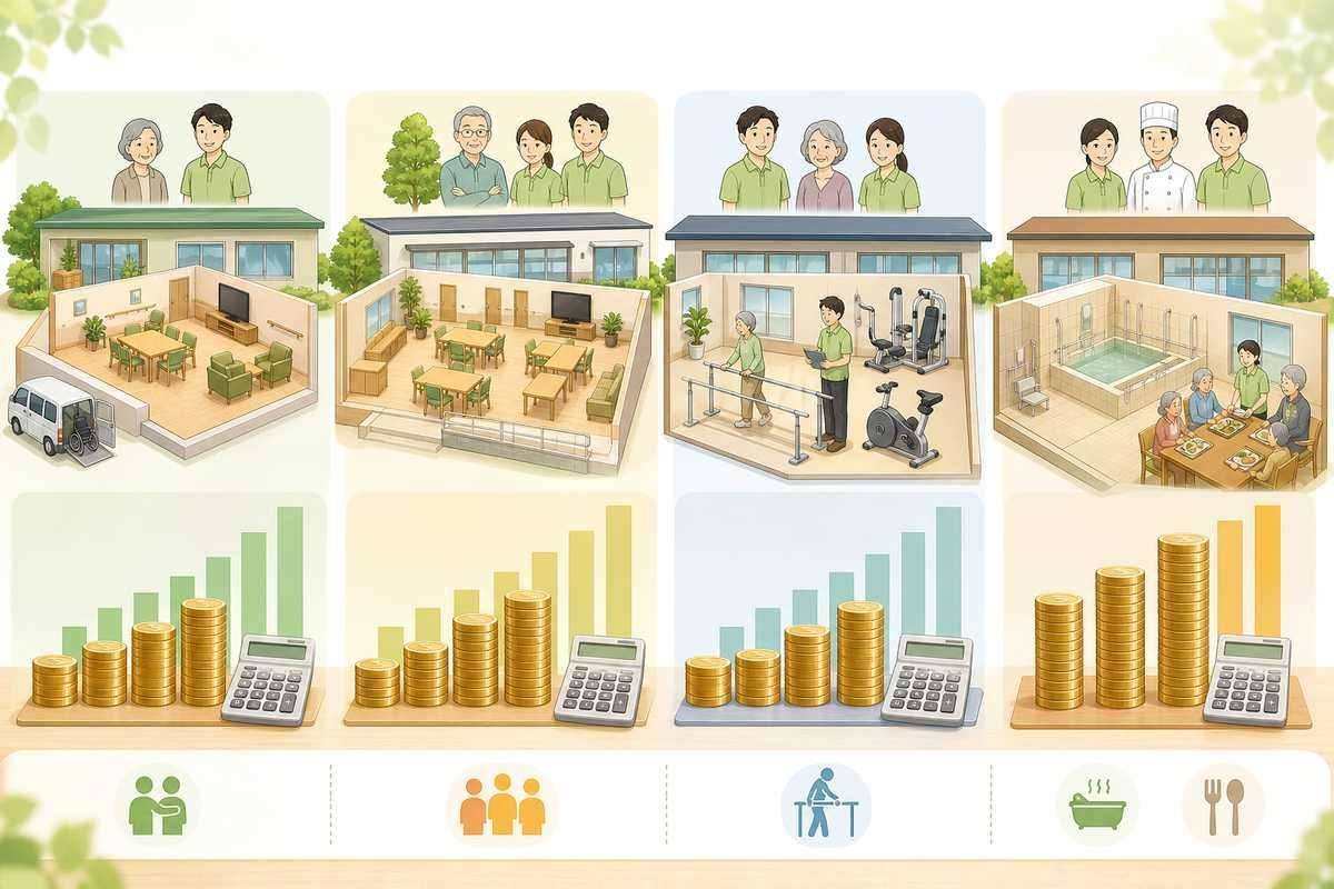 訪問介護のフランチャイズ費用を比較する場面
