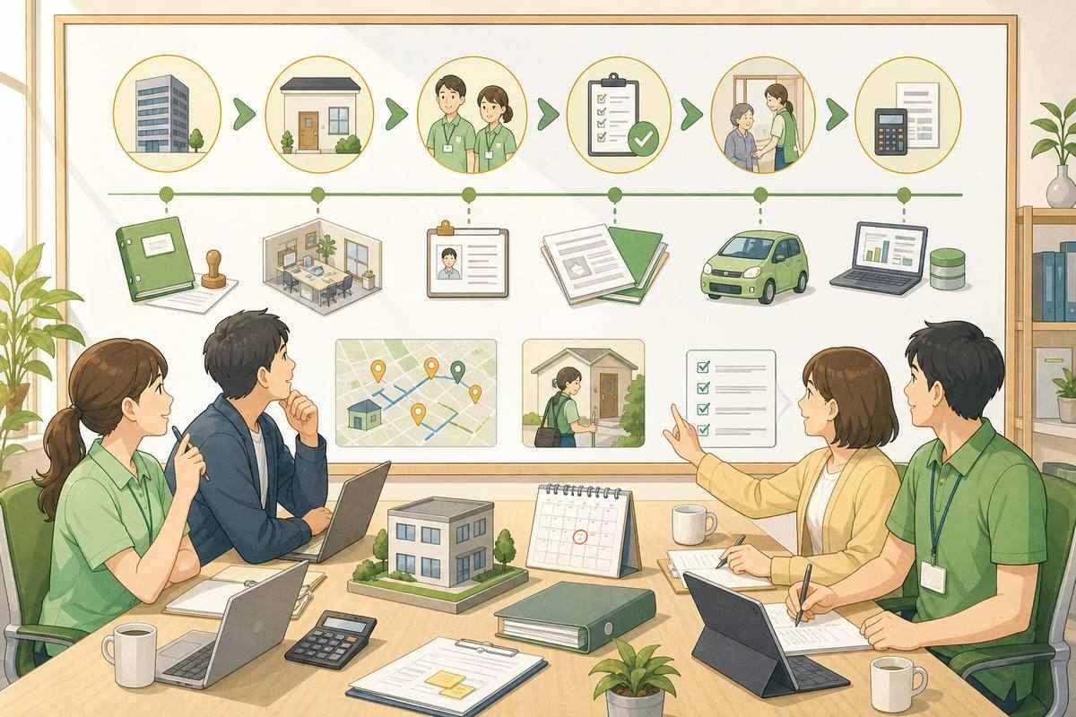 訪問介護の開業全体像