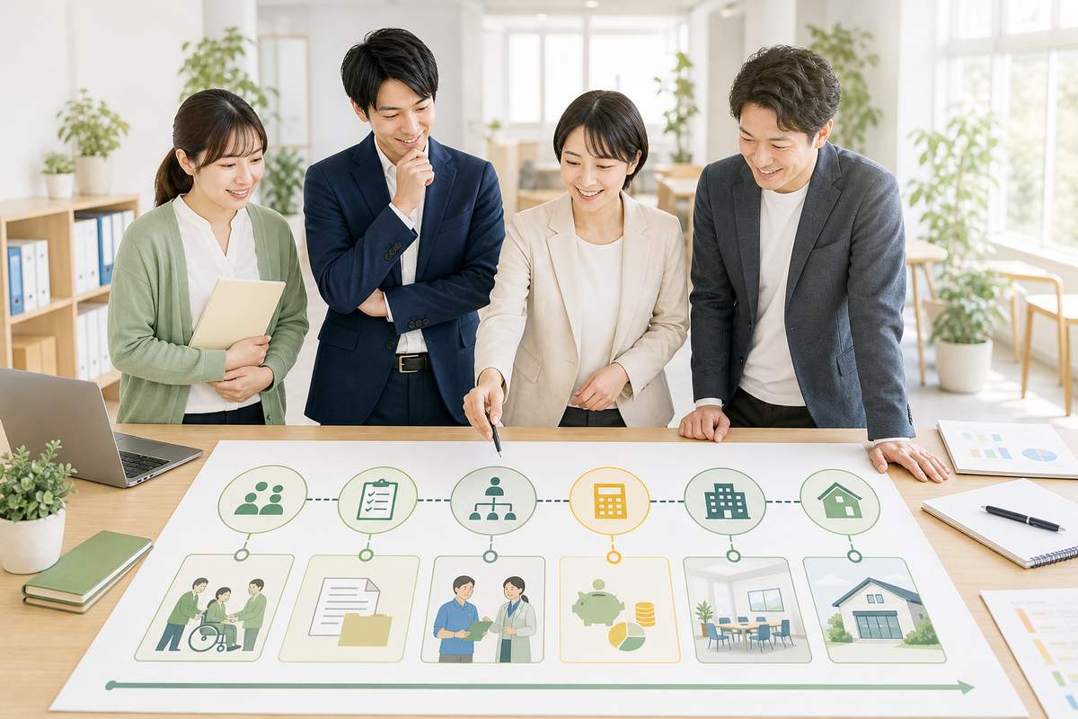 就労支援事業の開業準備を完了に近づけるチーム